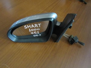 Smart 1000 (451) 2007-2014 μηχανικός καθρέπτης αριστερός ασημί